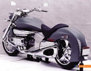 Motorcycle gray wall white floor - a gray background free wallpaper