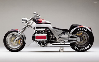 Motorcycle red white stripes front - chrome free wallpaper