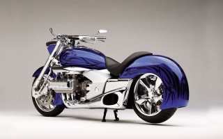 Blue white motorcycle gray background - a gray background free wallpaper
