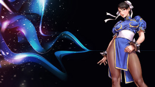 Woman blue dress background stars - star and swirls free wallpaper