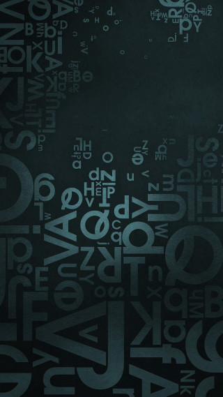 Black white cellphone background letters - the middle free wallpaper