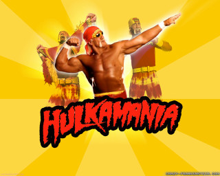 Man wrestling stance yellow background - photoshop free wallpaper