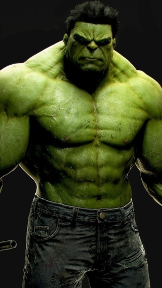 Greenface male muscular vfx posing - a green face free wallpaper