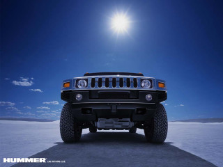 Hummer truck desert sun blue - art brenner free wallpaper