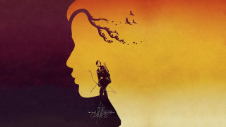 Woman profile tree birds flying - renaissance free wallpaper