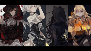 Anime characters outfits hair colors 3 - a sery of anime characters free wallpaper