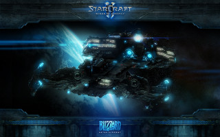 Spaceship space station bright light - a blue light free wallpaper
