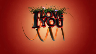Red love flower bicycle gradient - text free wallpaper