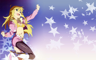 Girl pink outfit dancing stars - the background of the image free wallpaper