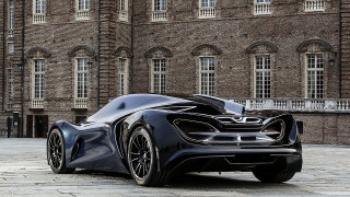 Black sports car clock tower - andrew law free wallpaper