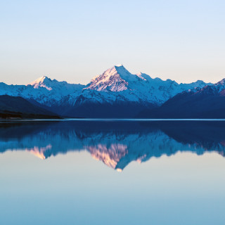 Mountain range lake reflection sunset - sunset free wallpaper