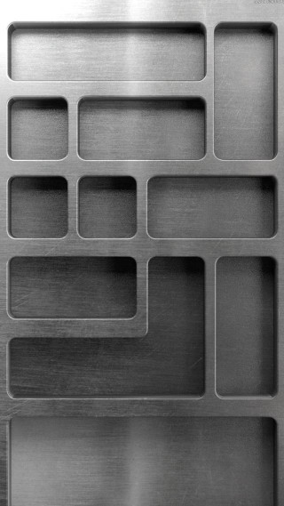 Metal plate squares side image - hard surface free wallpaper