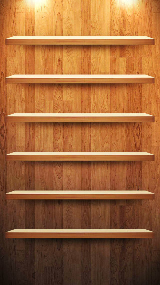 Wooden shelf lights wall floor - andries stock free wallpaper