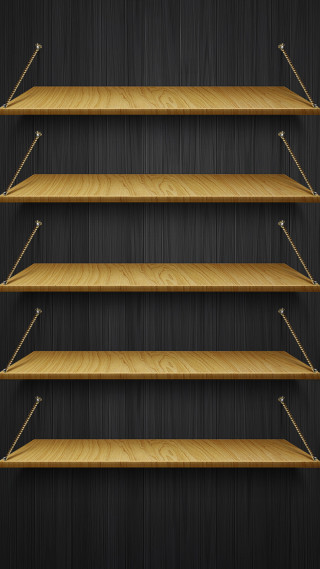 Wooden shelves metal brackets black - andries stock free wallpaper