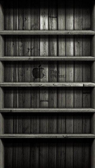 Wooden shelf apple dark room - andries stock free wallpaper
