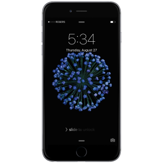 Iphone time date blue flowers - purism free wallpaper
