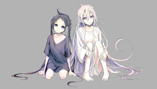 Anime gothic yandere manga 2girls - a black nose free wallpaper