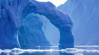 Large iceberg water arch middle - bascove free wallpaper