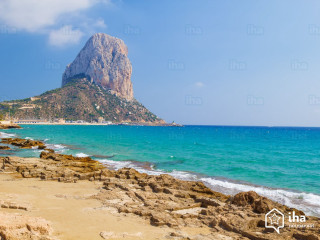 Rocky beach mountain blue water - daphne fedarb free wallpaper