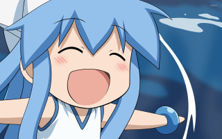 Girl blue hair funny face - a funny face free wallpaper