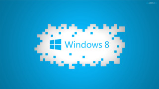 Blue background white text windows - 8 k free wallpaper
