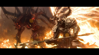 Demonic demon knight fight video - fantasy art free wallpaper