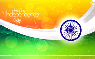 Colorful indian flag happy independence - lyco art free wallpaper