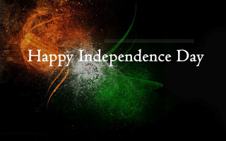 Green orange background happy independence - happy free wallpaper
