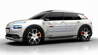 White car red stripe side - body free wallpaper