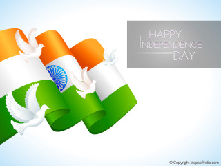 Happy independence day flags flying - processed free wallpaper