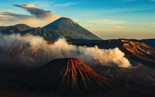 Smoky mountain eruption clouds volcanic - the top free wallpaper
