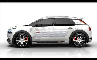 White car red stripe black 2 - concept design free wallpaper