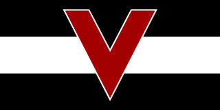Red white v black background - ernst free wallpaper