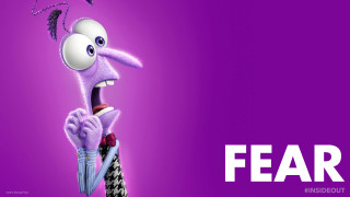 Cartoon character microphone purple background - neofauvism free wallpaper