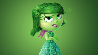 Green hair green dress purple - a green background free wallpaper