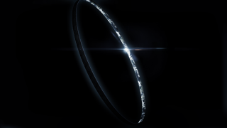 Black background circular object light - circular free wallpaper