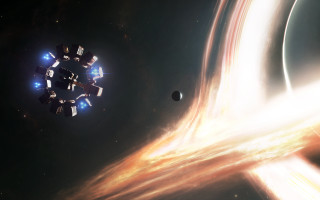 Space station black hole starfield - christopher balaskas free wallpaper