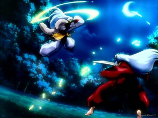 Cartoon character flying sword air - action painting free wallpaper