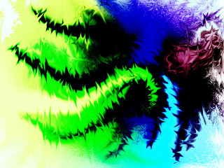 Colorful abstract tree leaves branches - abstract art free wallpaper