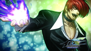 Redhair black suit purpleball greenbg - a black suit holding free wallpaper