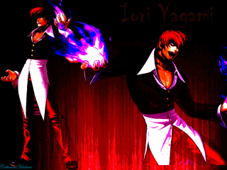 Anime characters red black purple - two anime character free wallpaper