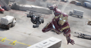 Man suit flying parking lot - another man in a suit free wallpaper
