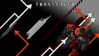 Red black background arrows robot - lyco art free wallpaper