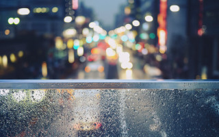 Blurry city street traffic night - night time free wallpaper
