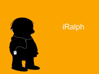 Silhouette person headphones music listening - pixar style free wallpaper