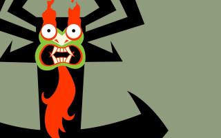 Demon cartoon green tail fire - a red tail free wallpaper