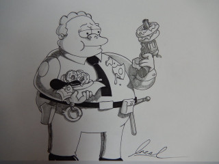 Cartoon character gun cupcake police - carl gustaf pilo free wallpaper