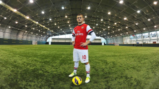 Man soccer field ball helmet - plasticien free wallpaper