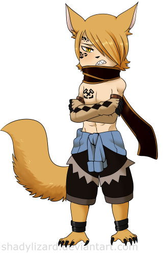 Cartoon fox tail character shirt - furry free wallpaper
