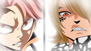 Man red eyes blonde hair - intense free wallpaper